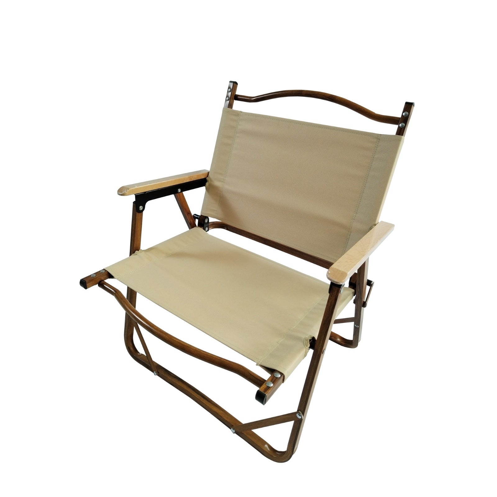 Comfy Foldable Portable Chair w/ Armrests