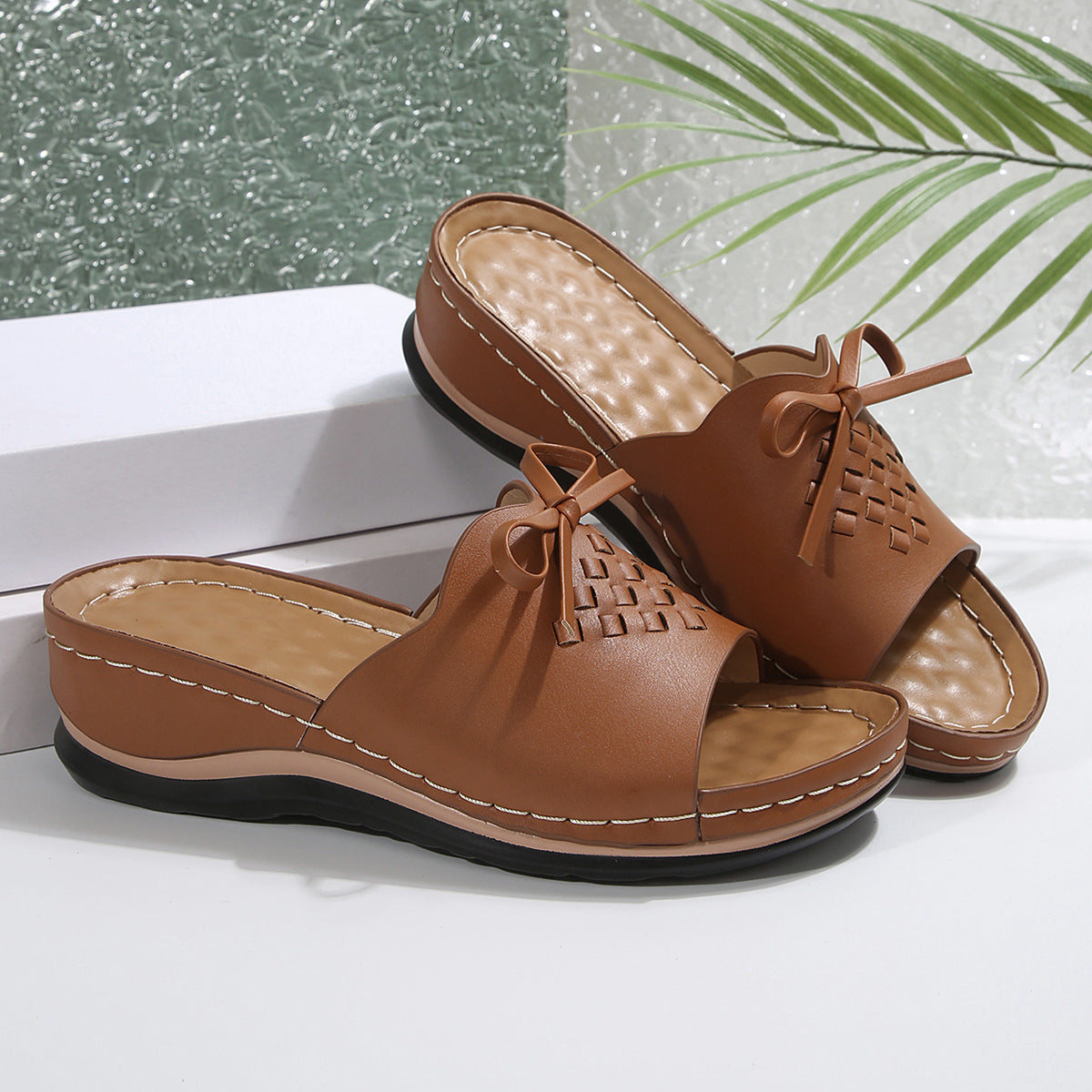 Retro Embroidered Non-Slip Sandals Women