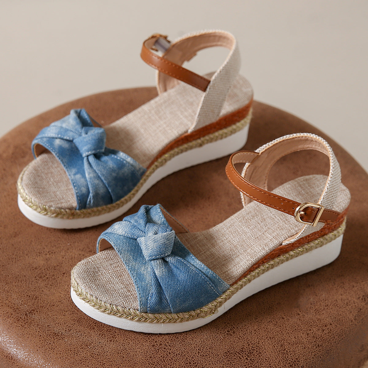 Bowknot Rope Buckle Sandals