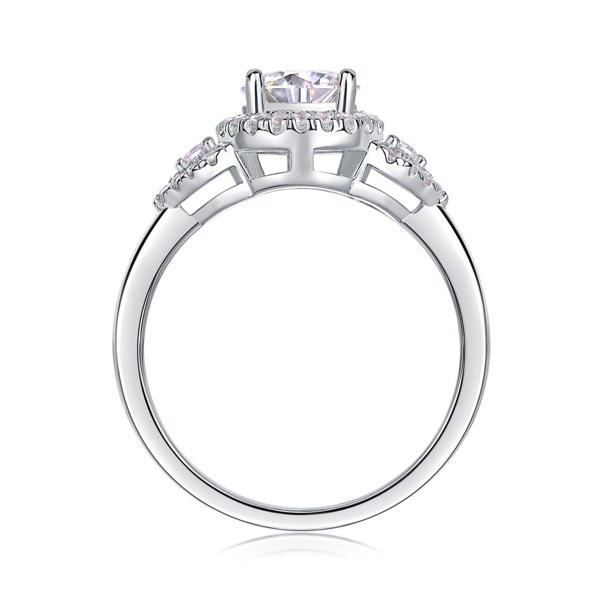 Luxury Large Moissanite Wedding Ring