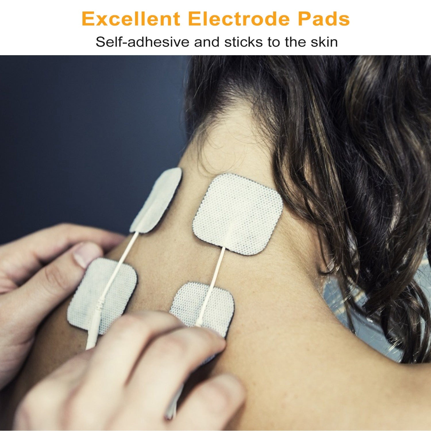 4Pcs TENS EMS Reusable Electrode Pads