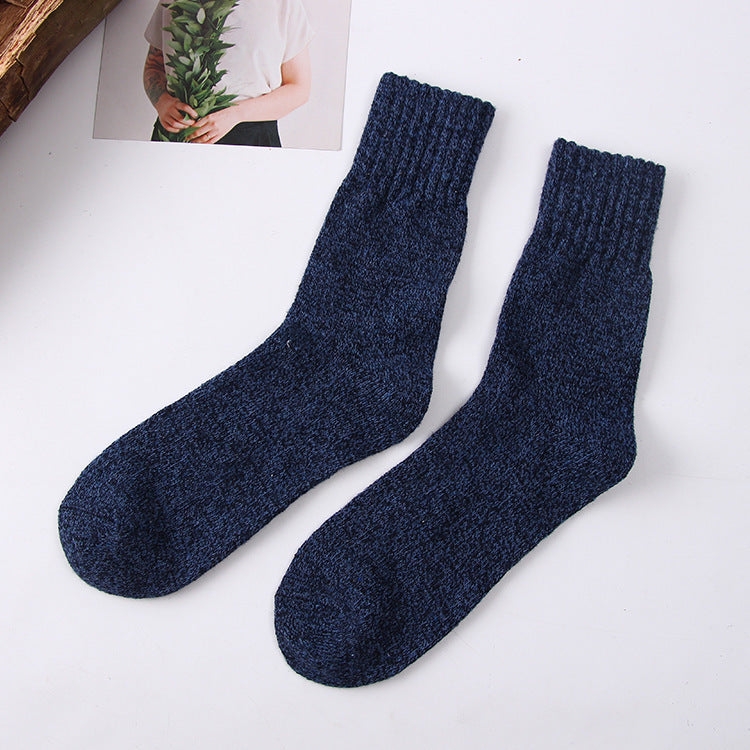 Chaussettes d'hiver confortables en laine pour hommes