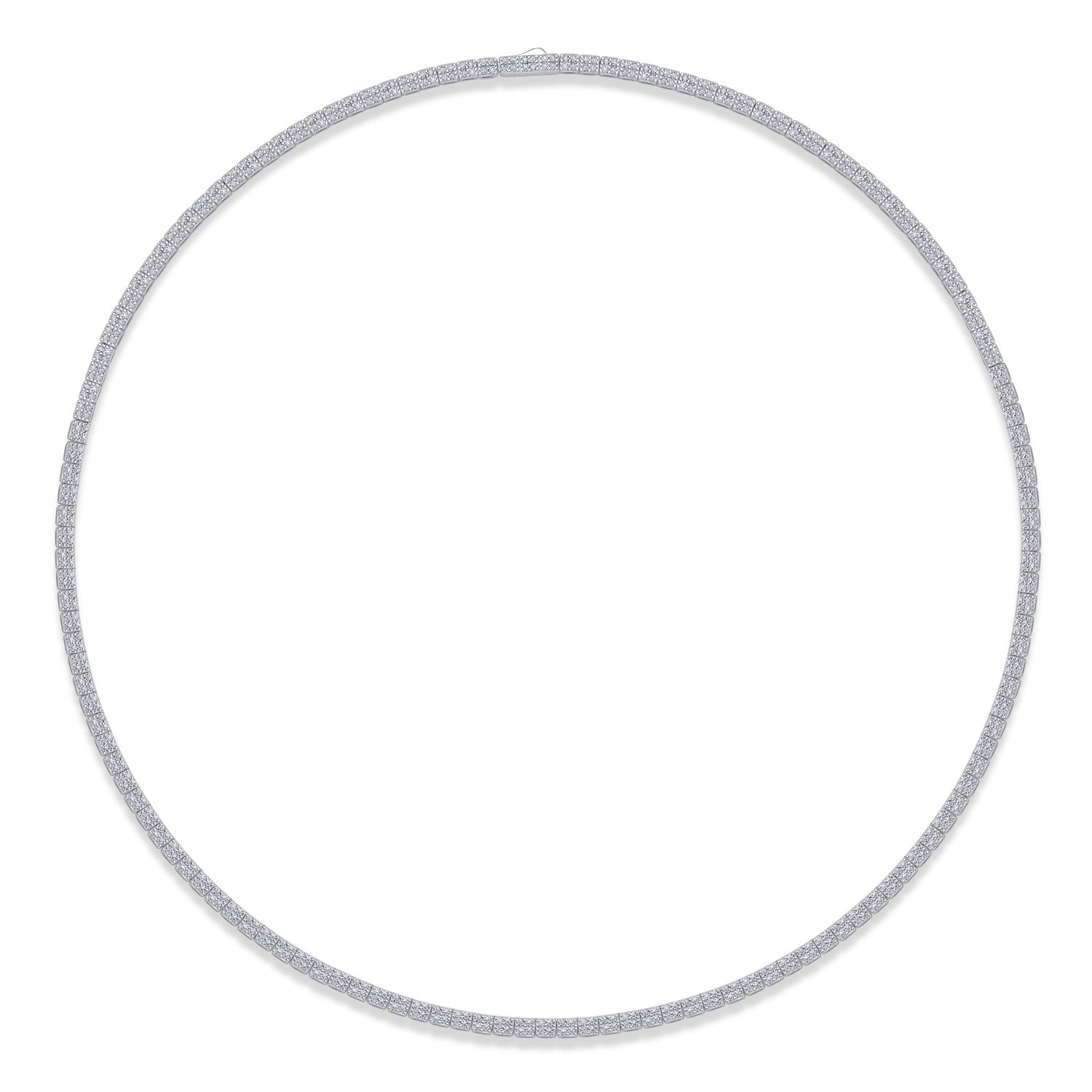 Winter Lake Mosan Diamond Necklace