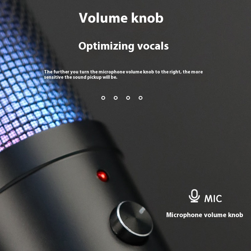 RGB Condenser Mic for PC & Streaming