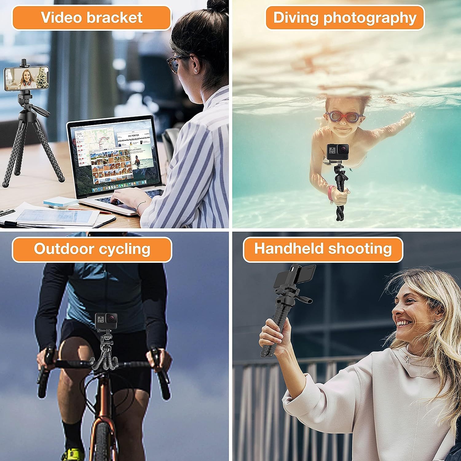 Flexible Tripod Selfie Stick for Phones
