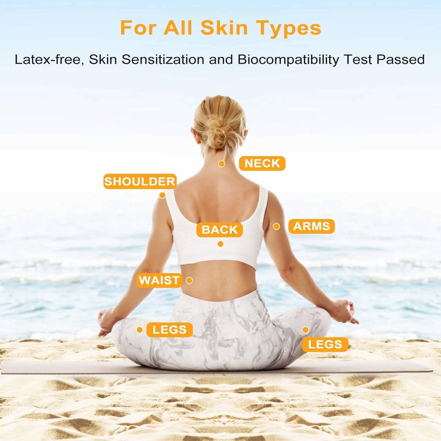 4Pcs TENS EMS Reusable Electrode Pads