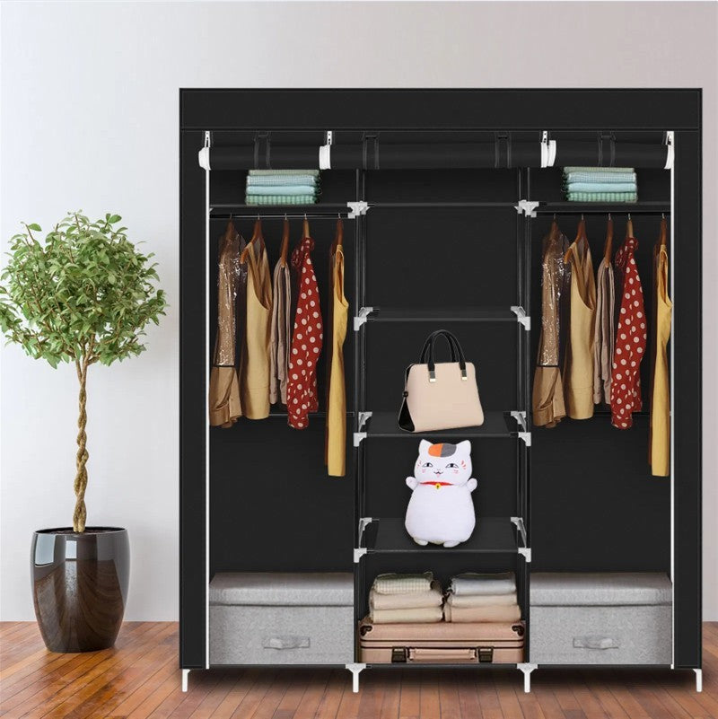 69 Inch Portable Wardrobe Storage Rack