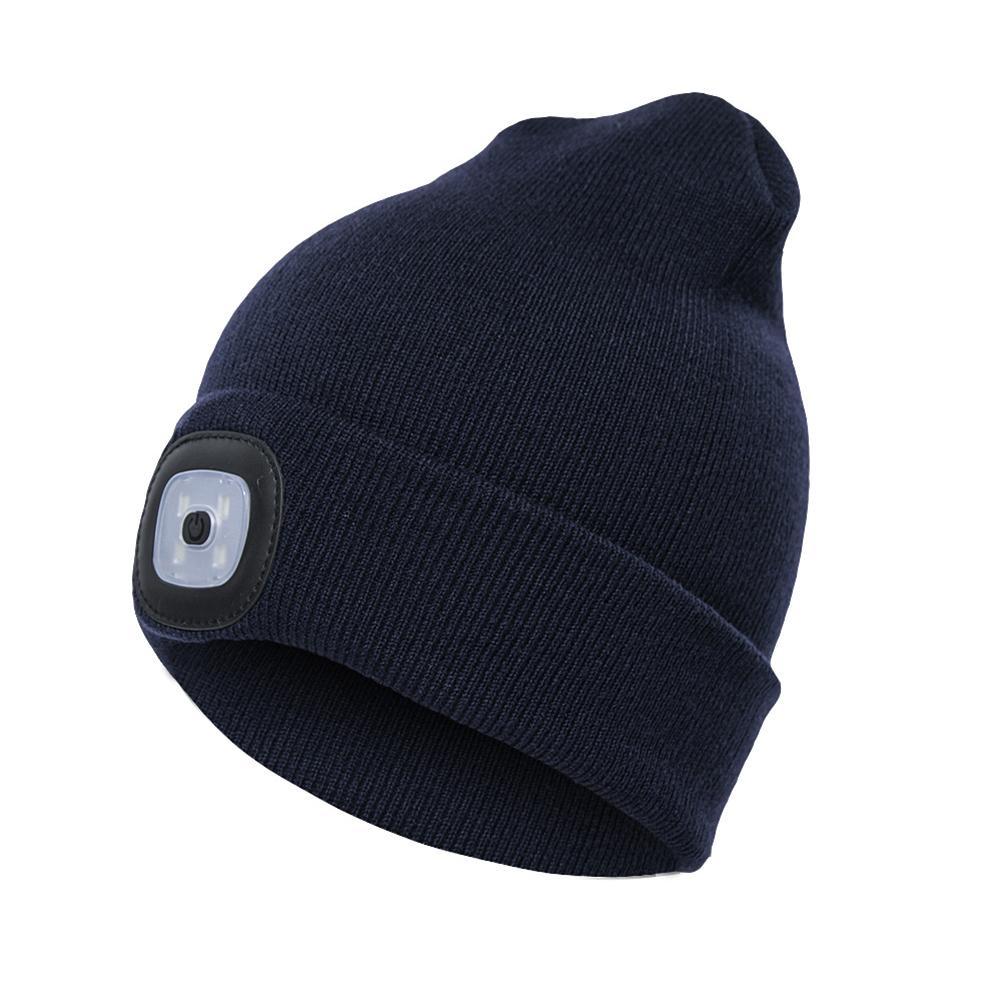 LED Light-Up Knit Beanie Hat