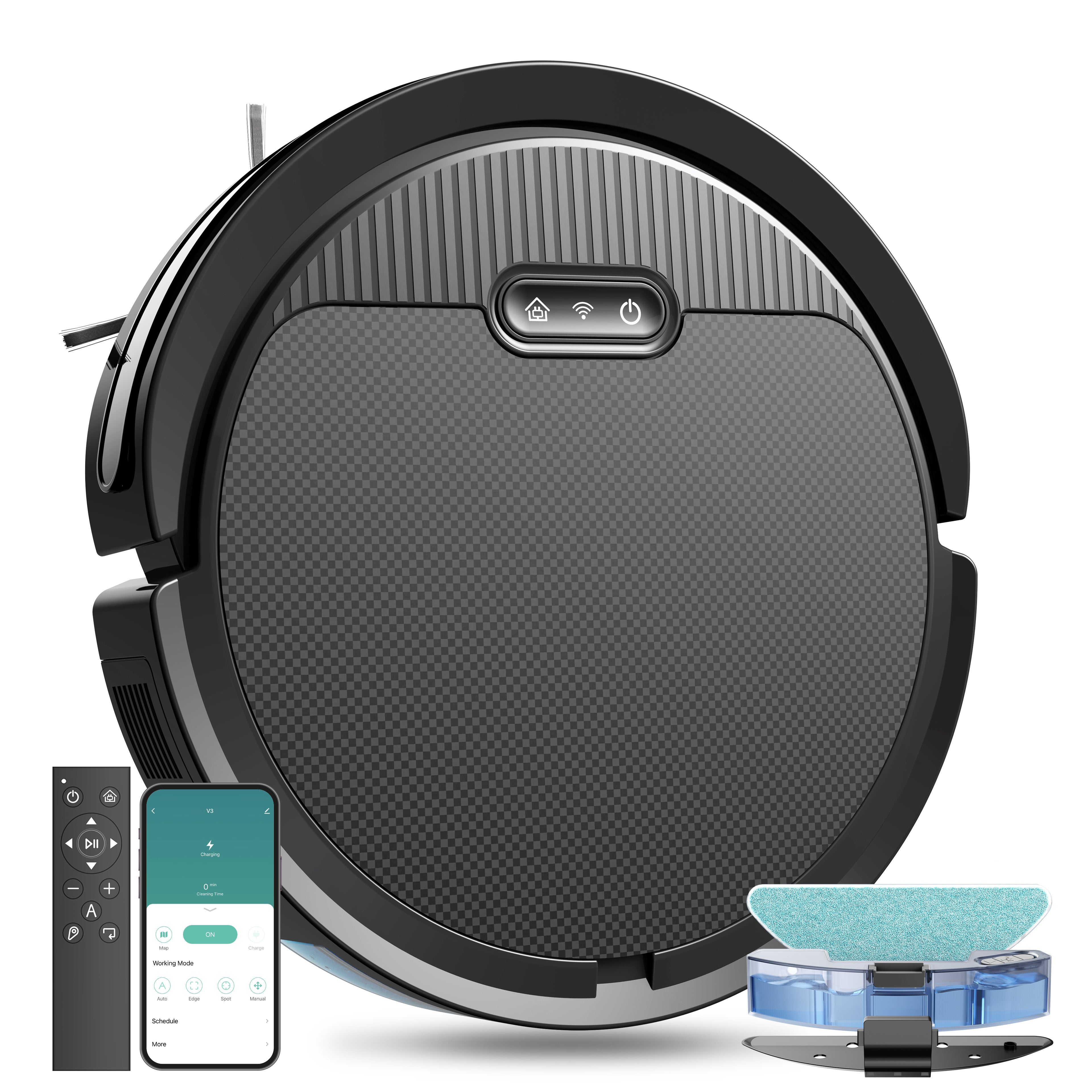 3-in-1 Robot Vacuum & Mop, 5000Pa Suction