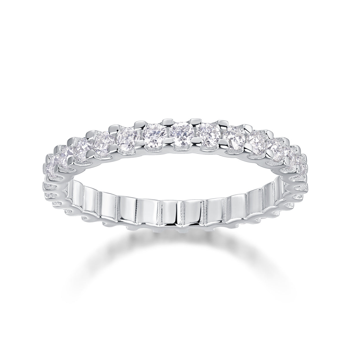 Wish Moissanite Silver Diamond Ring