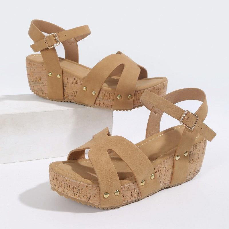 Rope Bottom Platform Sandals Women
