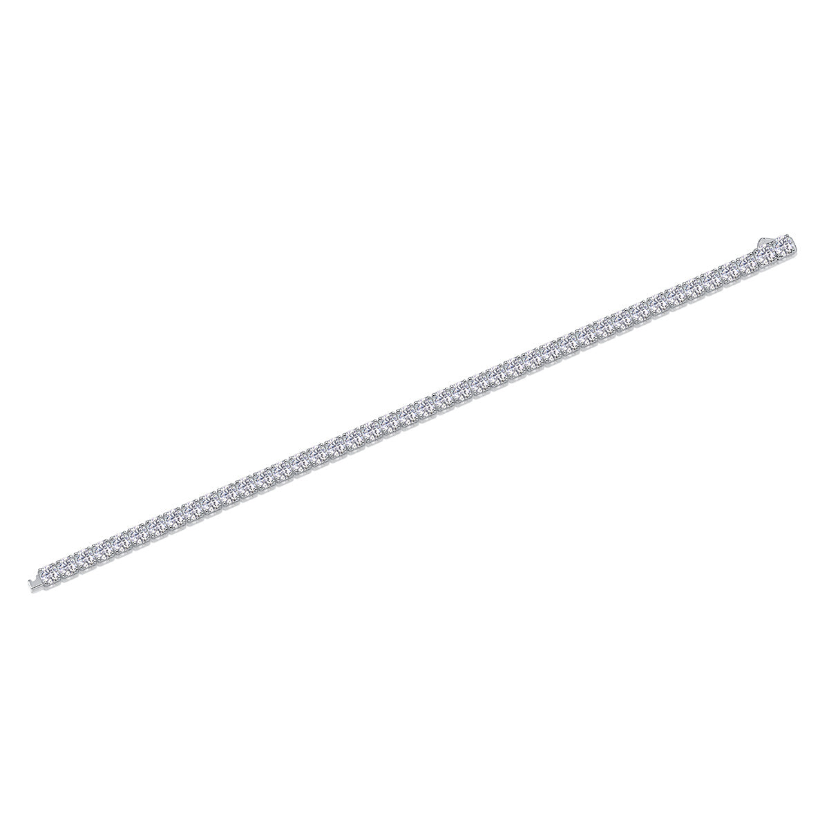 Gravitation Moissanite Silver Bracelet