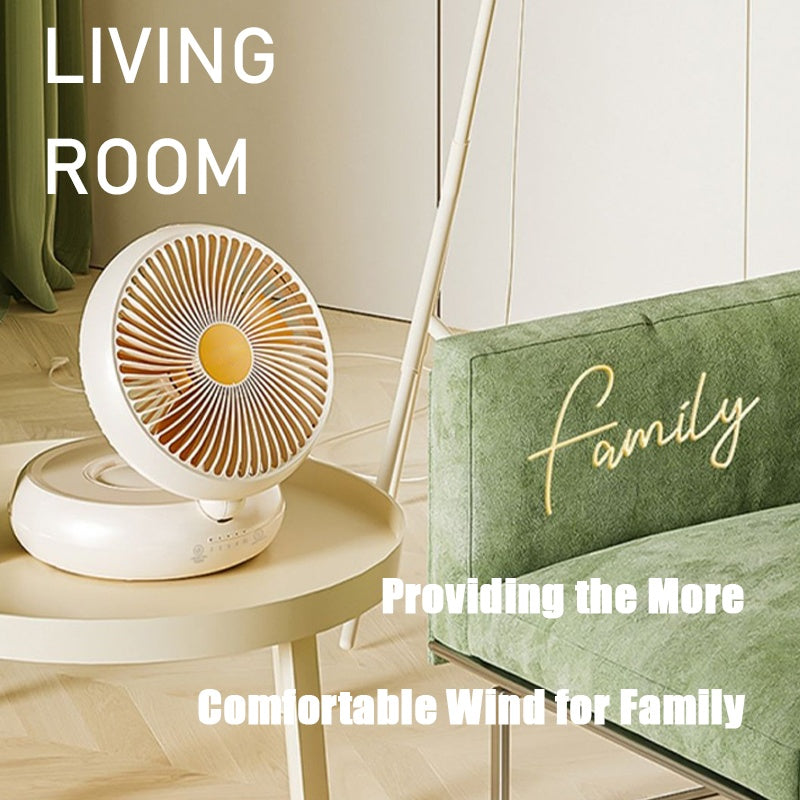 Rechargeable Foldable Table Fan w/ Remote