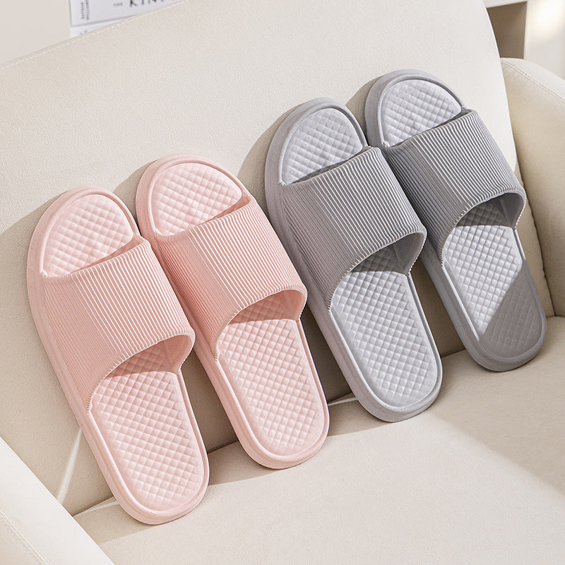 Rhombus Stripe Non-Slip House Slippers
