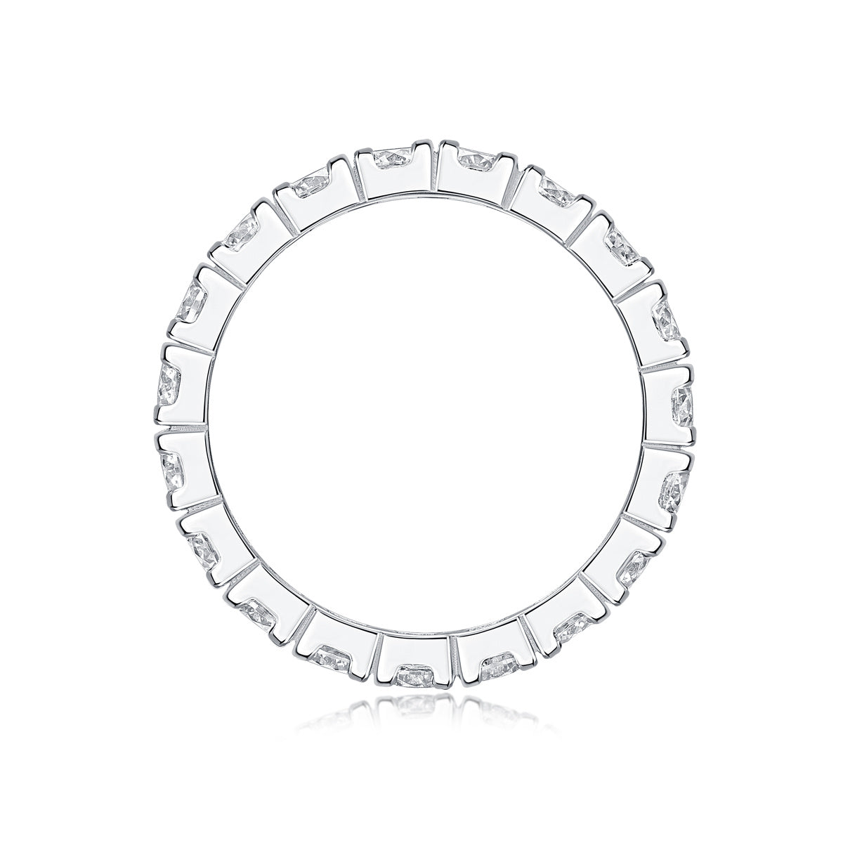 Starry Sky Moissanite Silver Ring