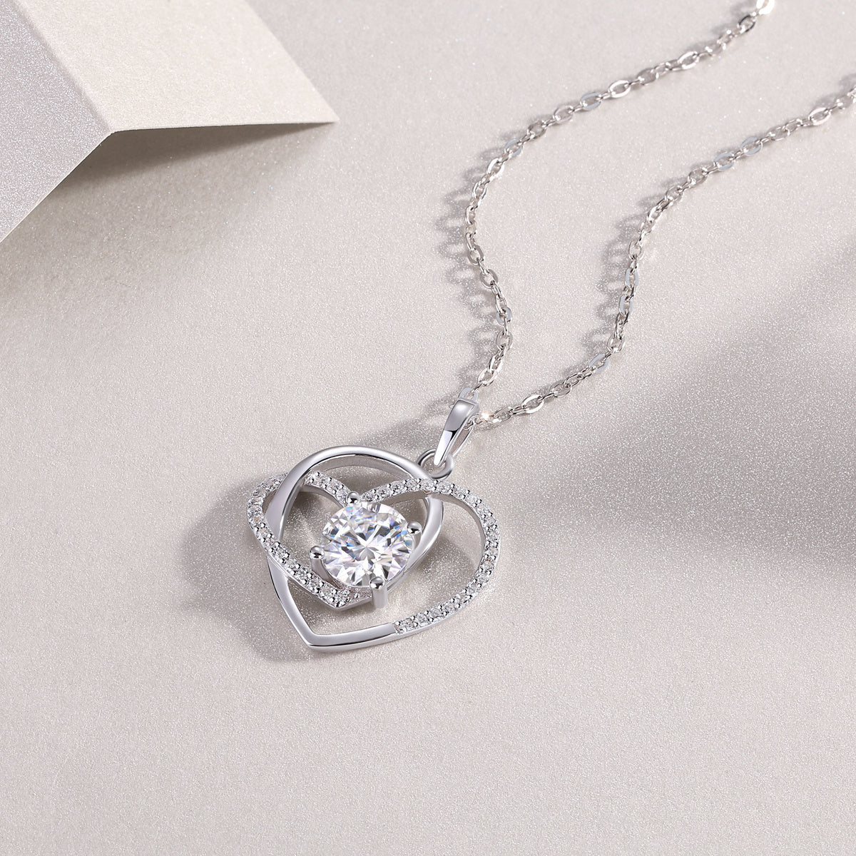 Heart To Heart Diamond Pendant Set