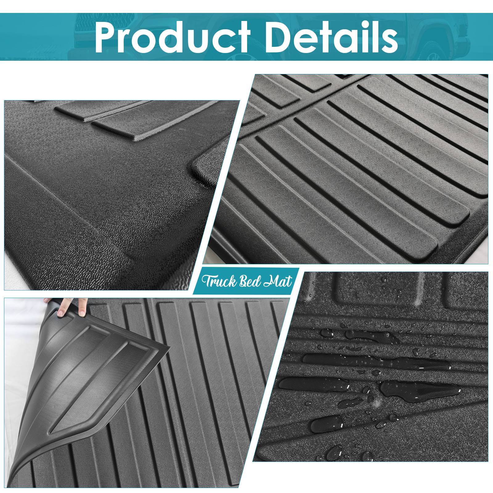 Truck Bed Mat for Chevy/GMC 5.8ft