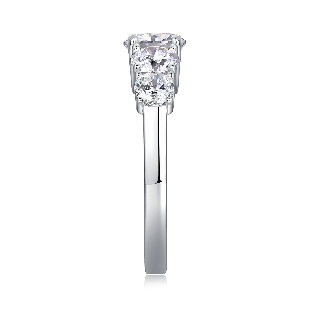Luxury Moissanite Silver Diamond Rings
