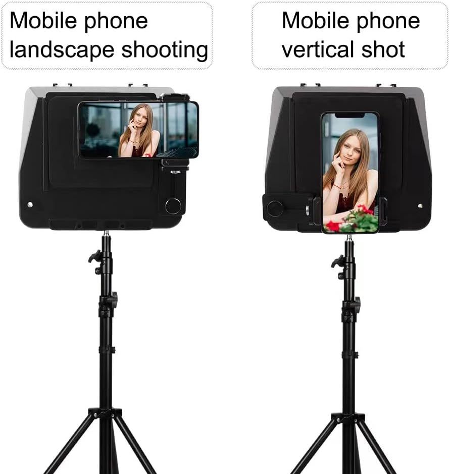 Portable Smartphone SLR Teleprompter Kit