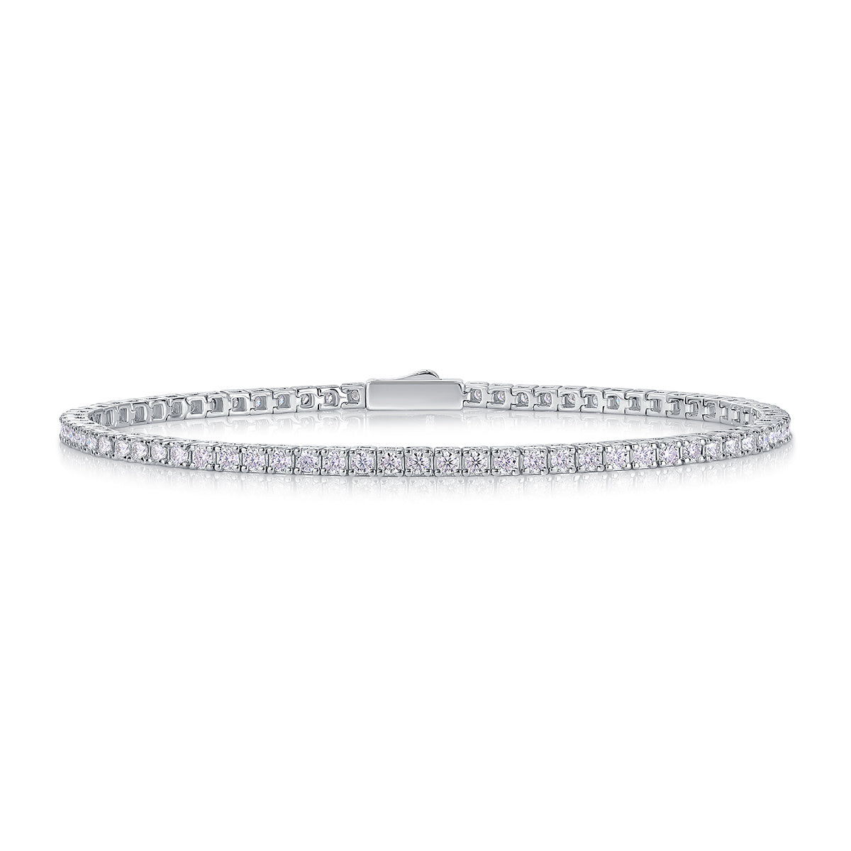 Luxury Moissanite Silver Bracelet