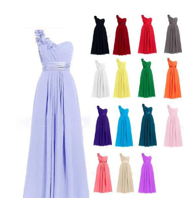 Robe longue multicolore à col incliné