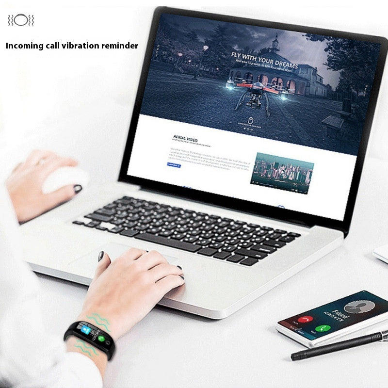 Bracelet de surveillance du sommeil à écran couleur F21