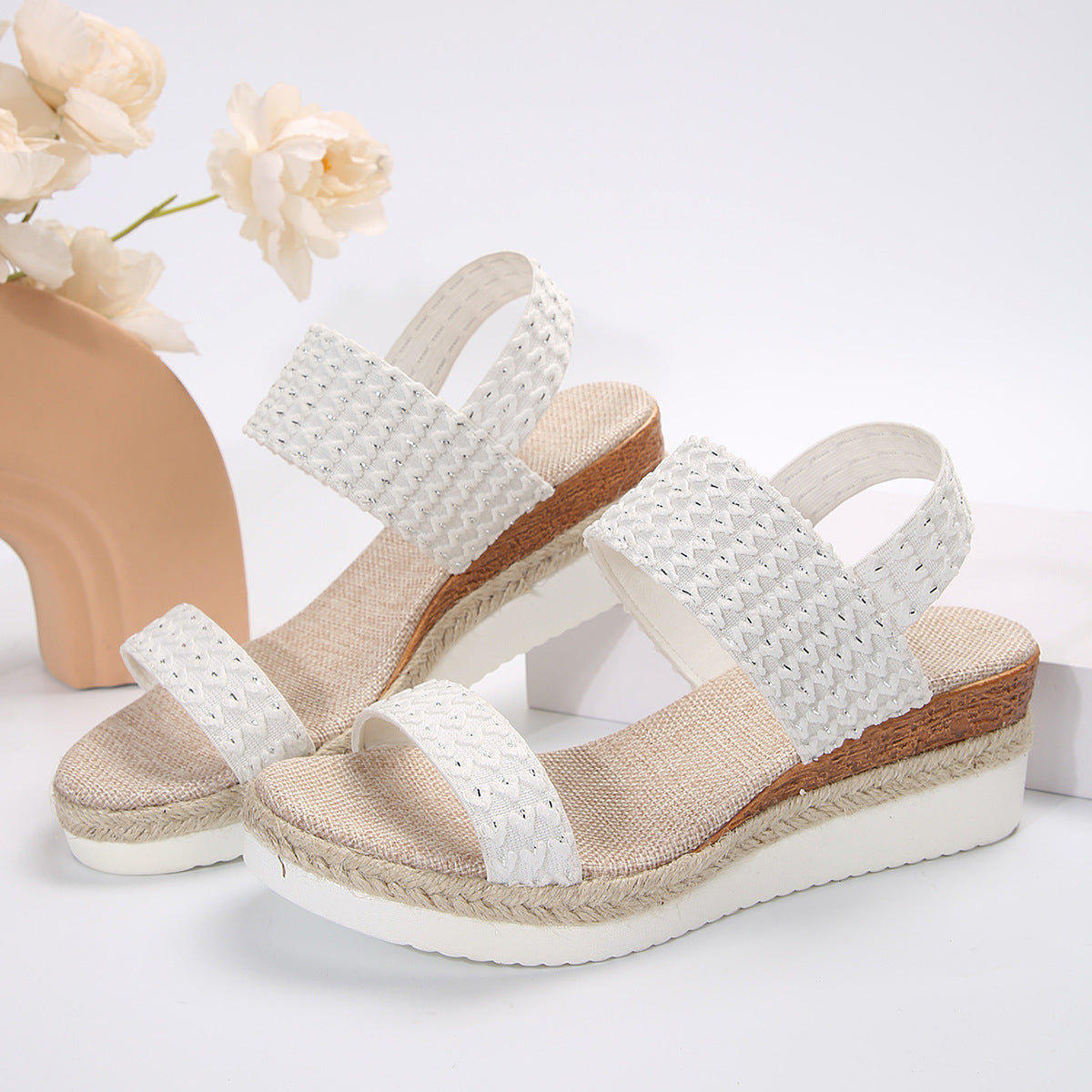 Summer Peep-Toe Wedge Sandals Women
