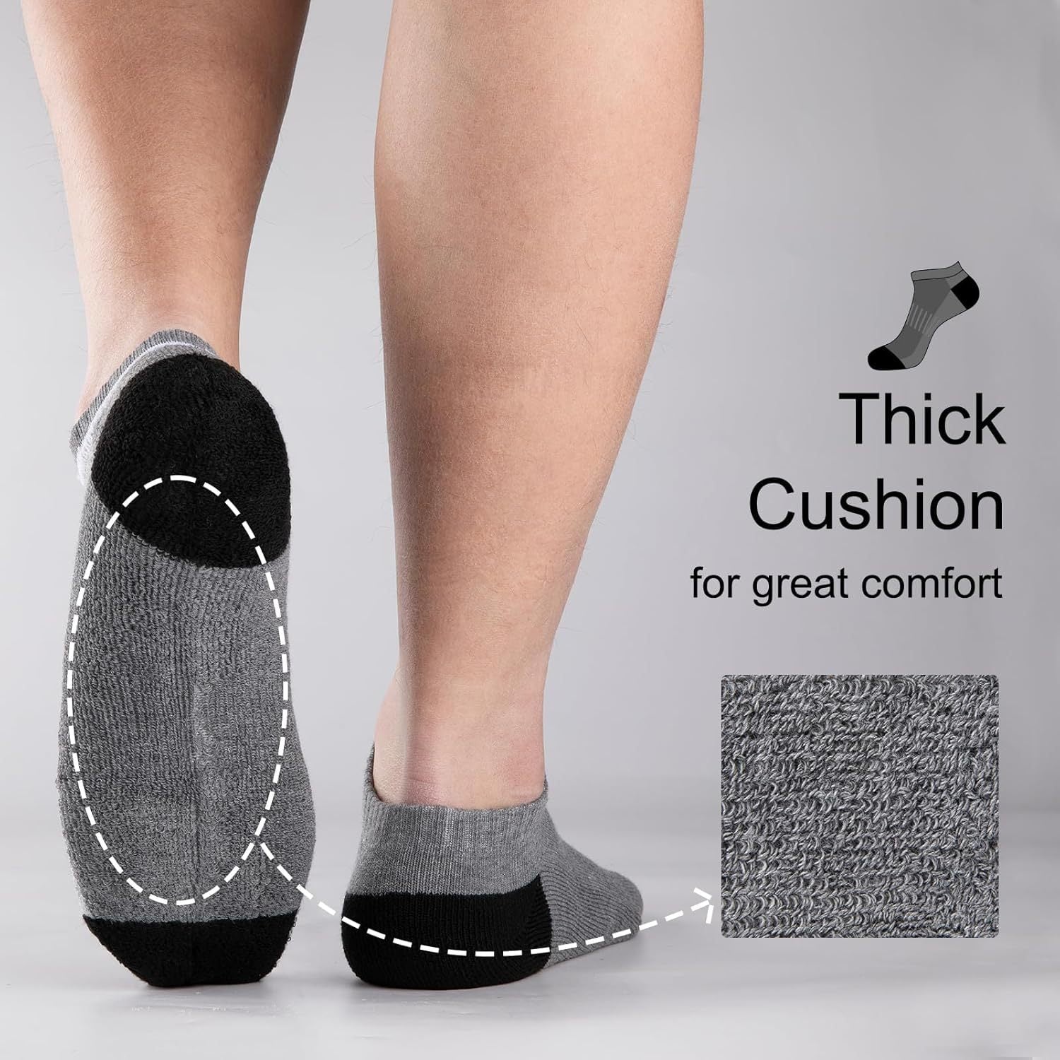 Chaussettes basses en coton pour hommes