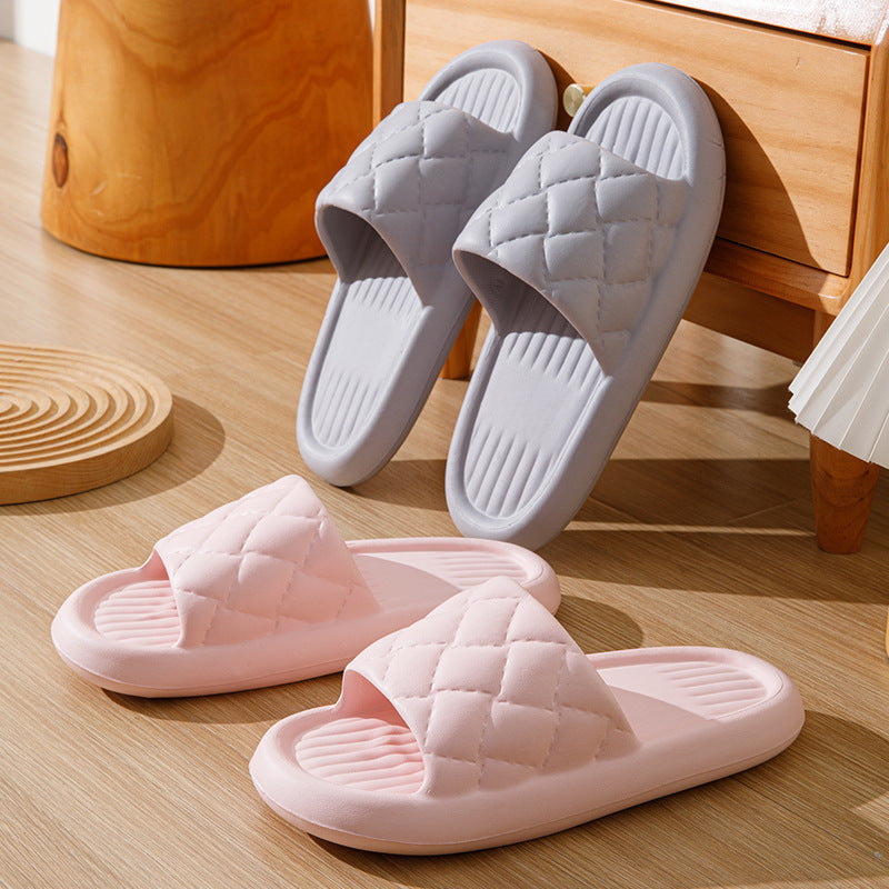 Rhombus Non-Slip Lightweight Slippers