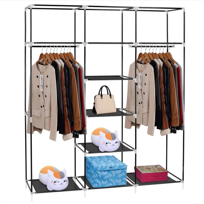 69 Inch Portable Wardrobe Storage Rack