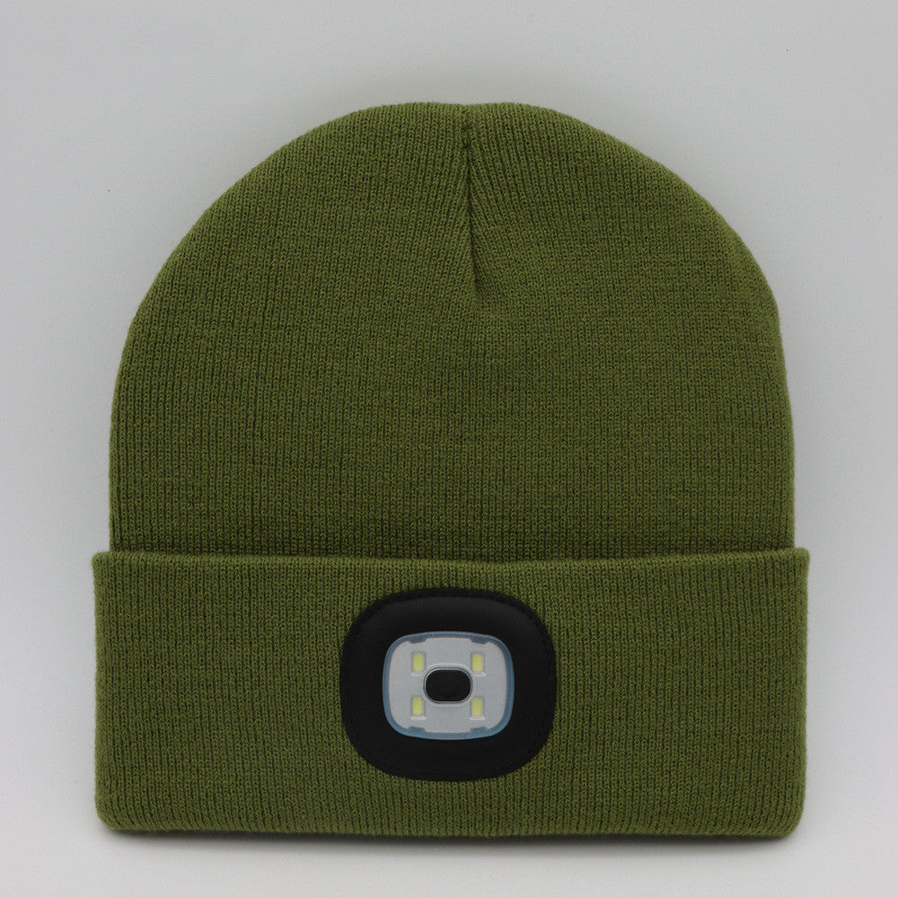 LED Light-Up Knit Beanie Hat