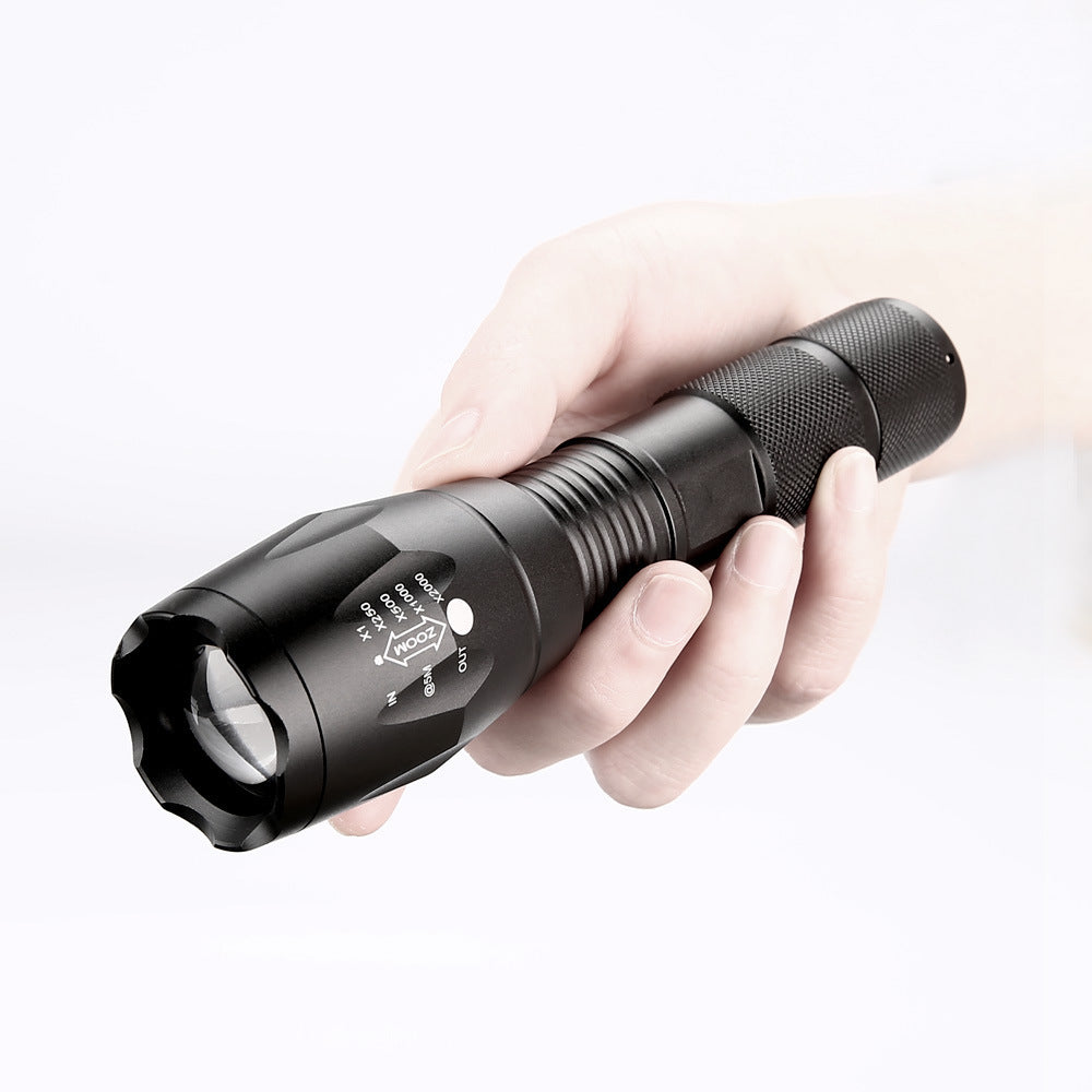 Portable Mini LED Zoom Flashlight Torch