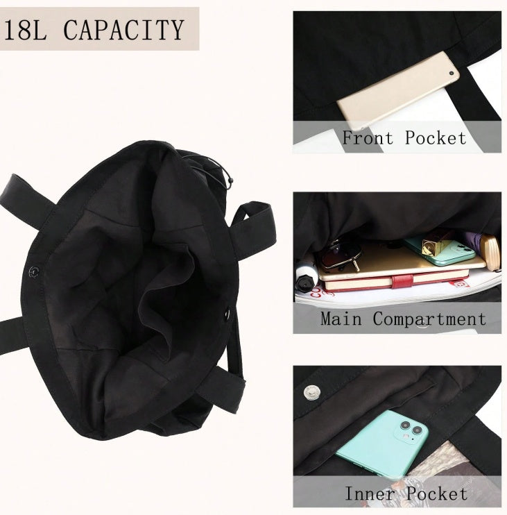 18L Lightweight Side-Cinch Tote Bag