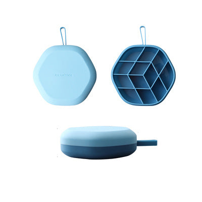 Silicone Hex Ice Mold & Storage Box