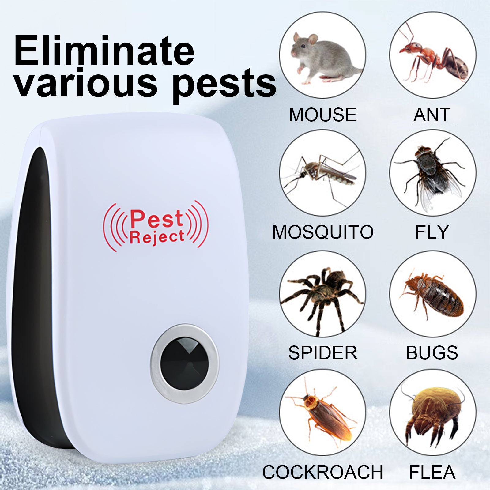Jue-Fish Ultrasonic Pest Repeller Plug-In