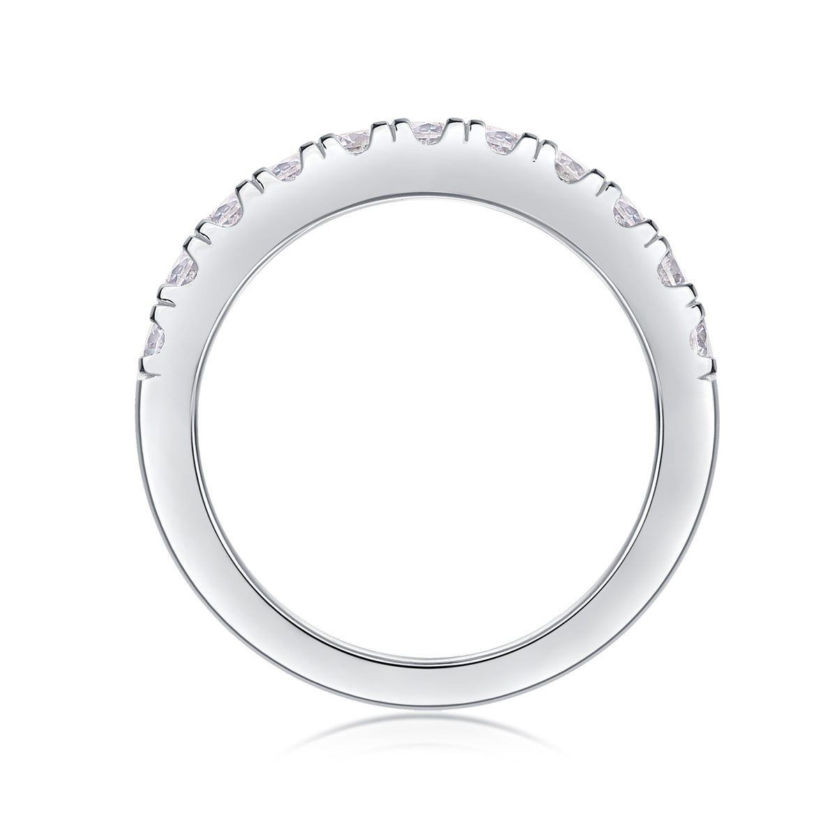 Parallel World Moissanite Silver Ring