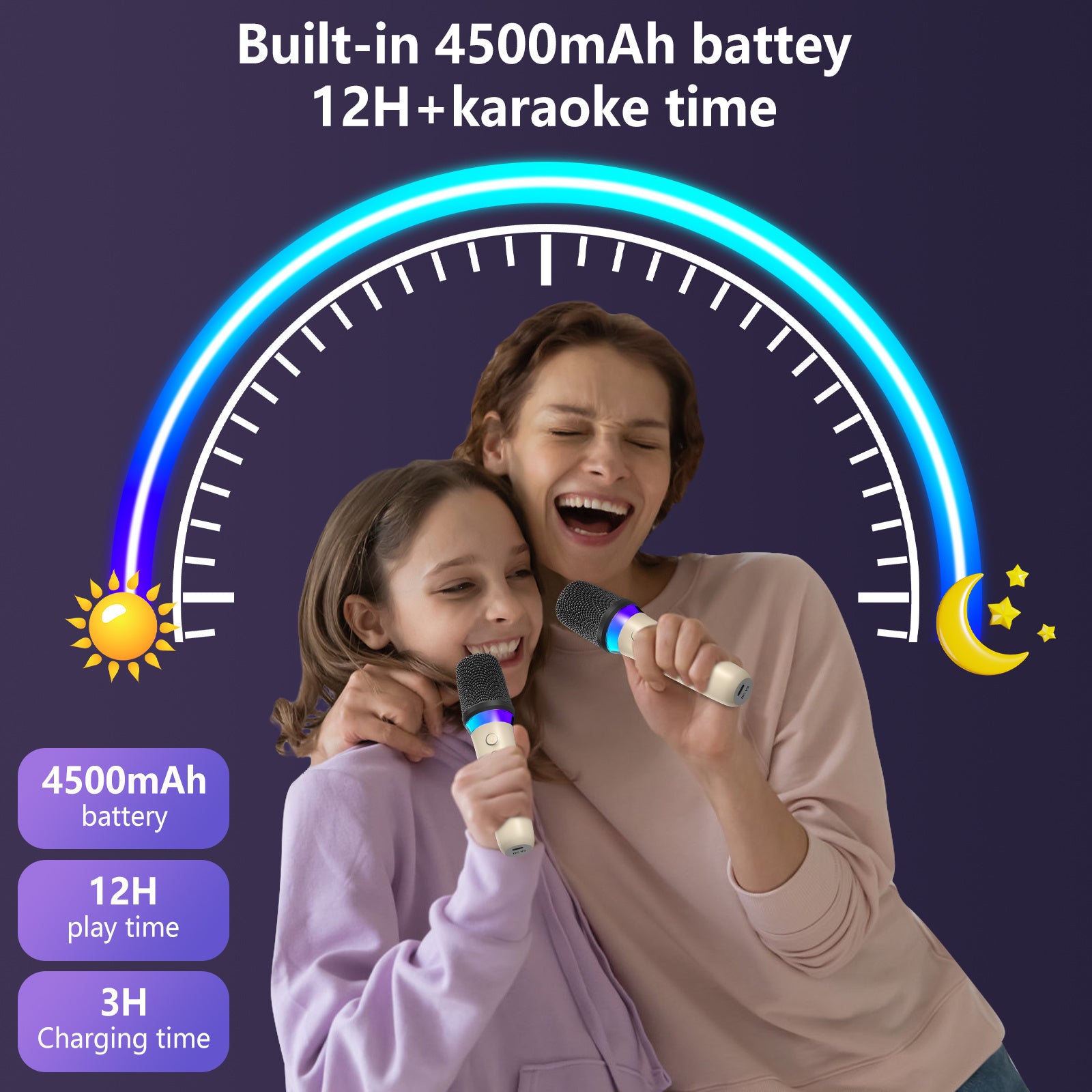 JYX D30 Karaoke with Bluetooth & Lights