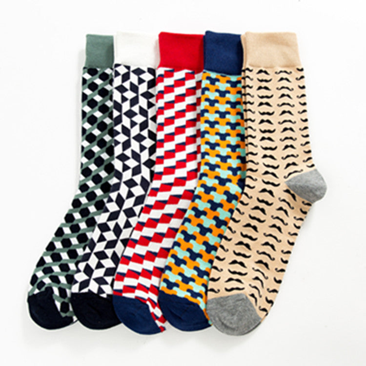 Men’s Casual Mid-Calf Cotton Socks