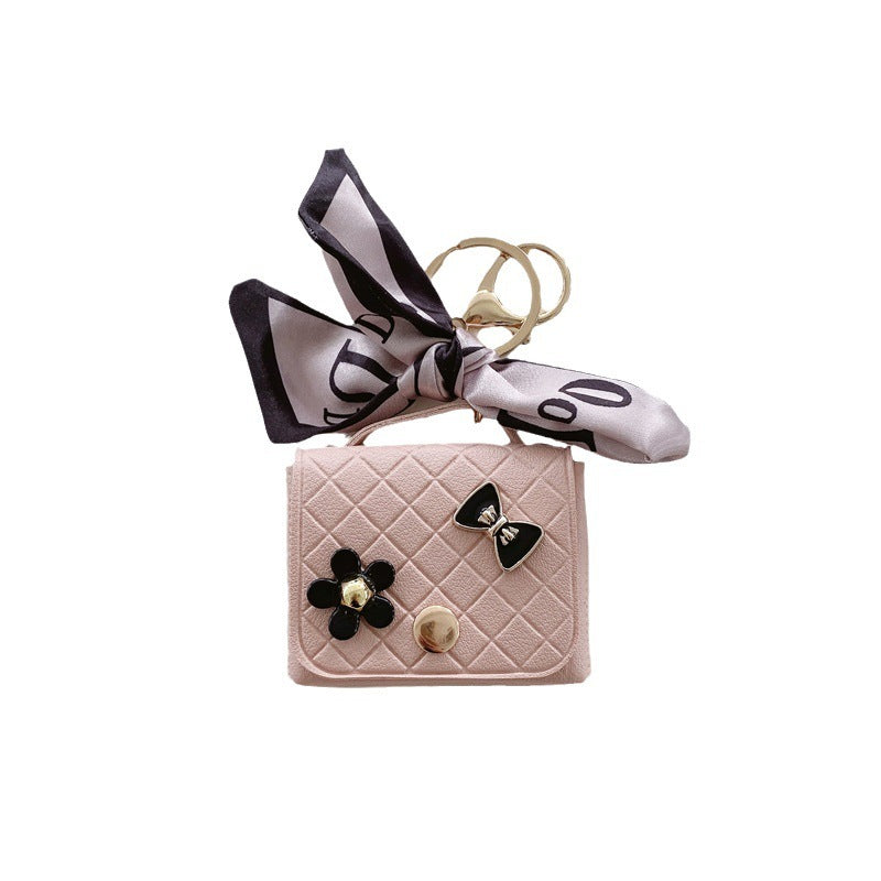 Korean Silk Scarf Earphone Pouch