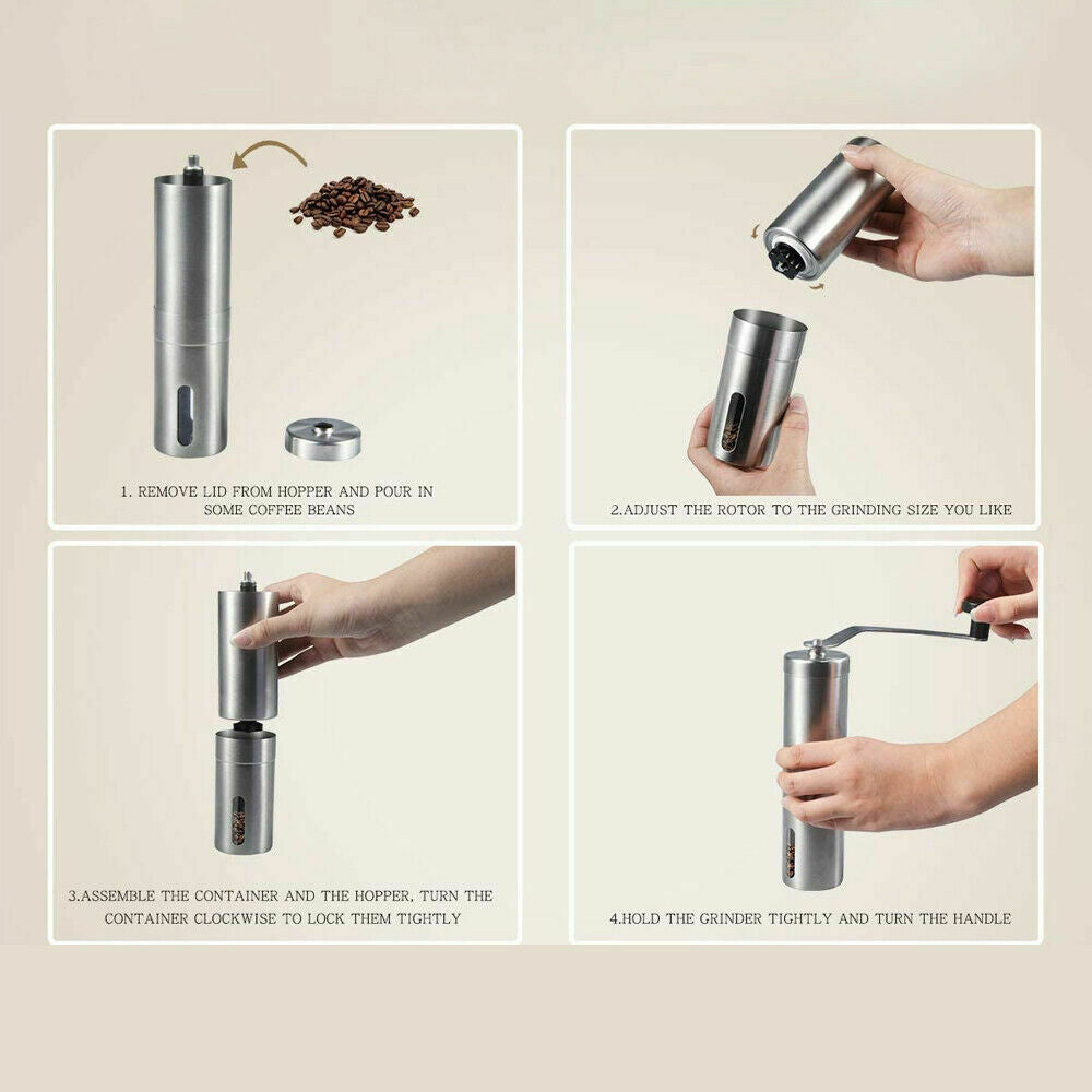 Portable Manual Coffee Grinder Stainless