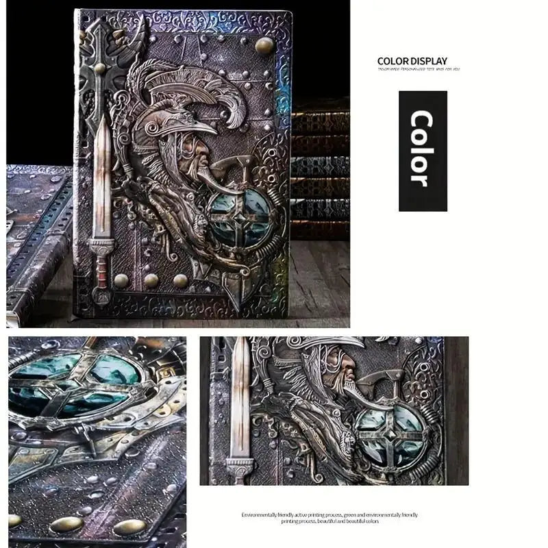 Vintage Embossed Leather Journal A5