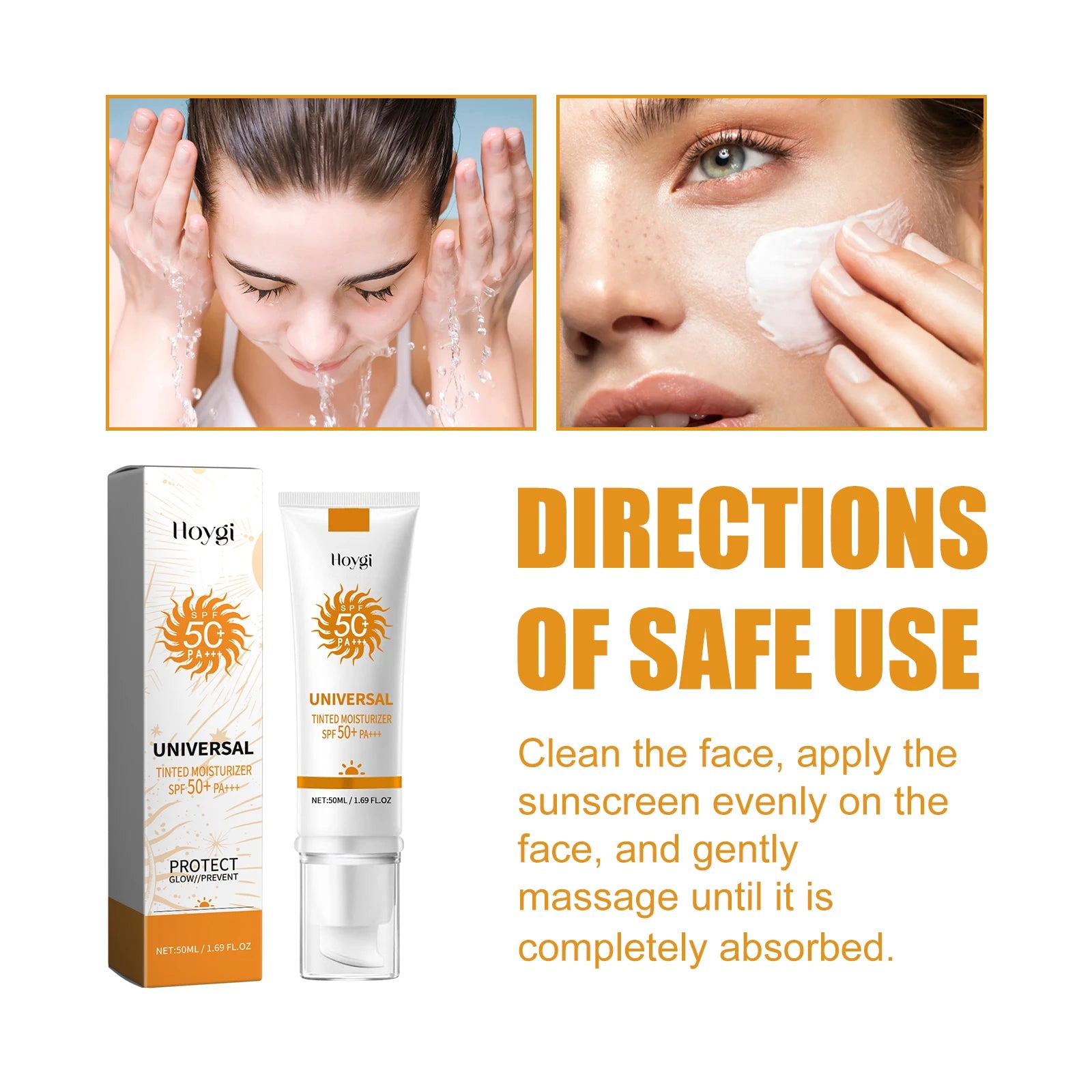 Hoygi SPF50 Sunscreen Foundation Cream