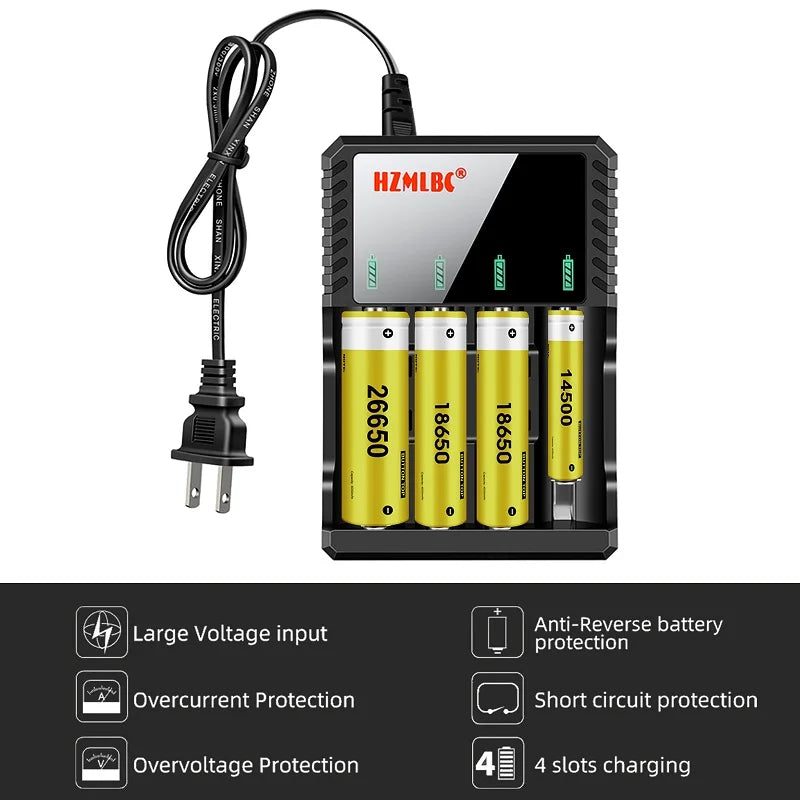Fast Charger for 18650 Batteries
