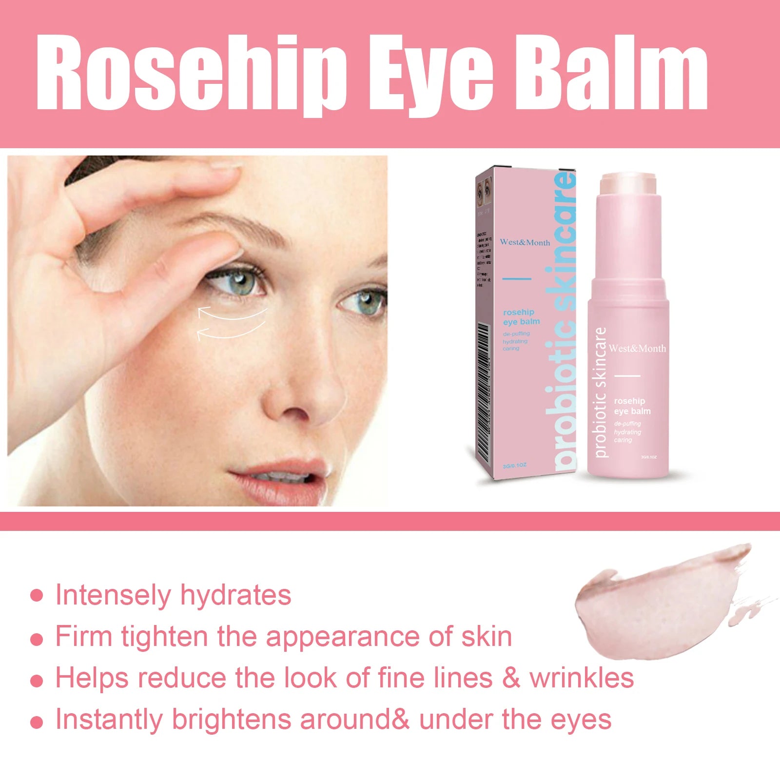 Rosehip Eye Balm Stick – Brightening Care