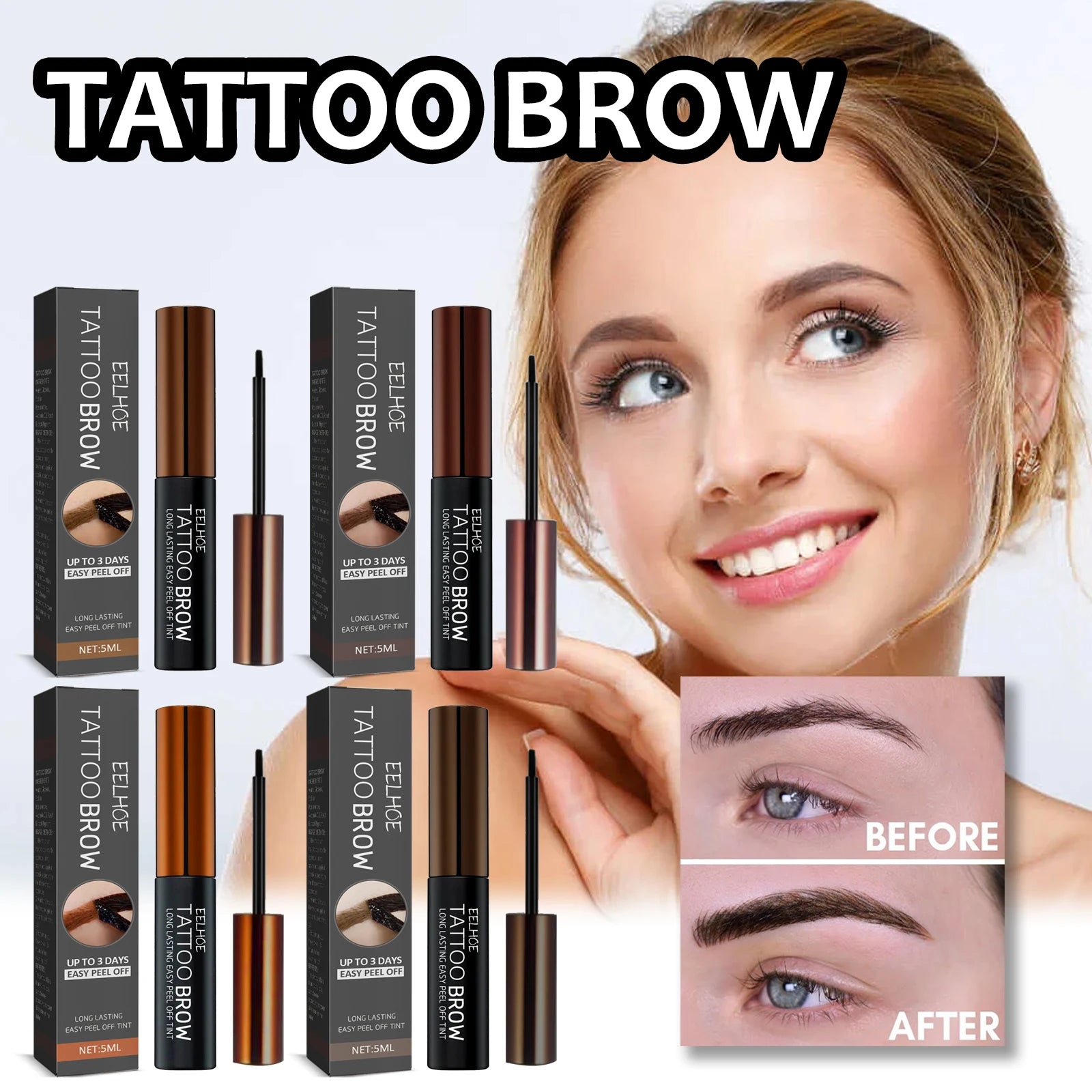 EELHOE Peel-Off Waterproof Eyebrow Gel