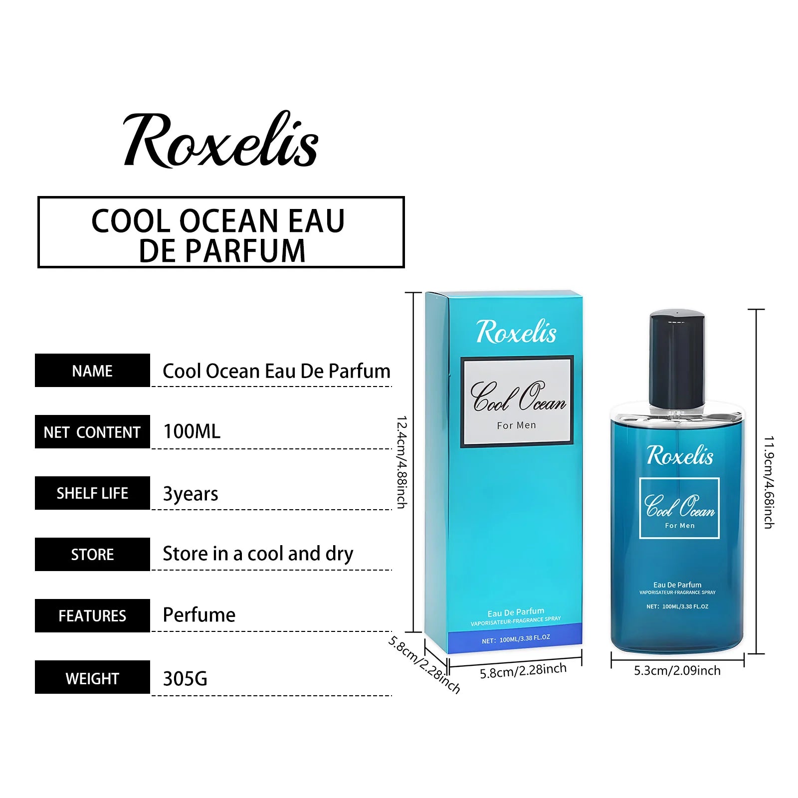 Roxelis Cologne for Men 100ml
