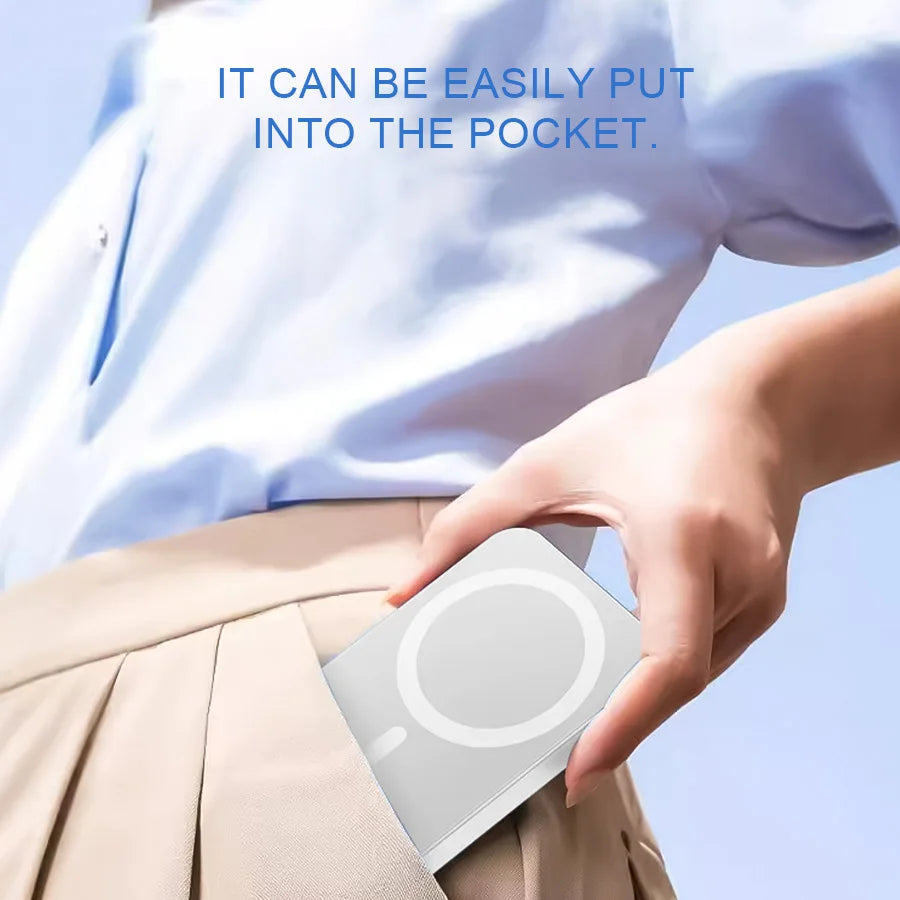 Mini 5000mAh Magnetic Wireless Charger