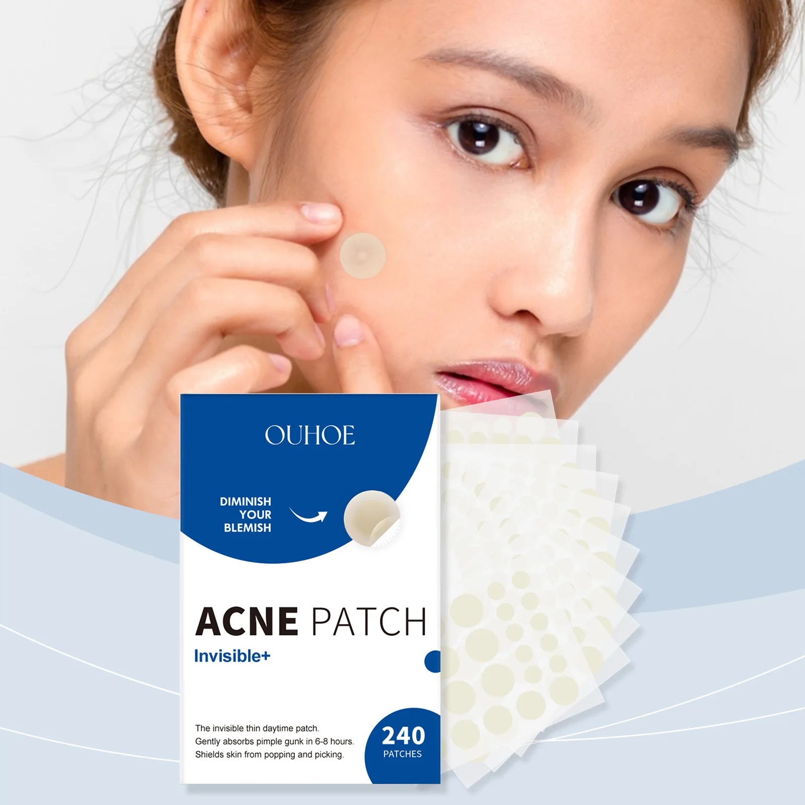 Ouhoe 240PCS Invisible Acne Patches