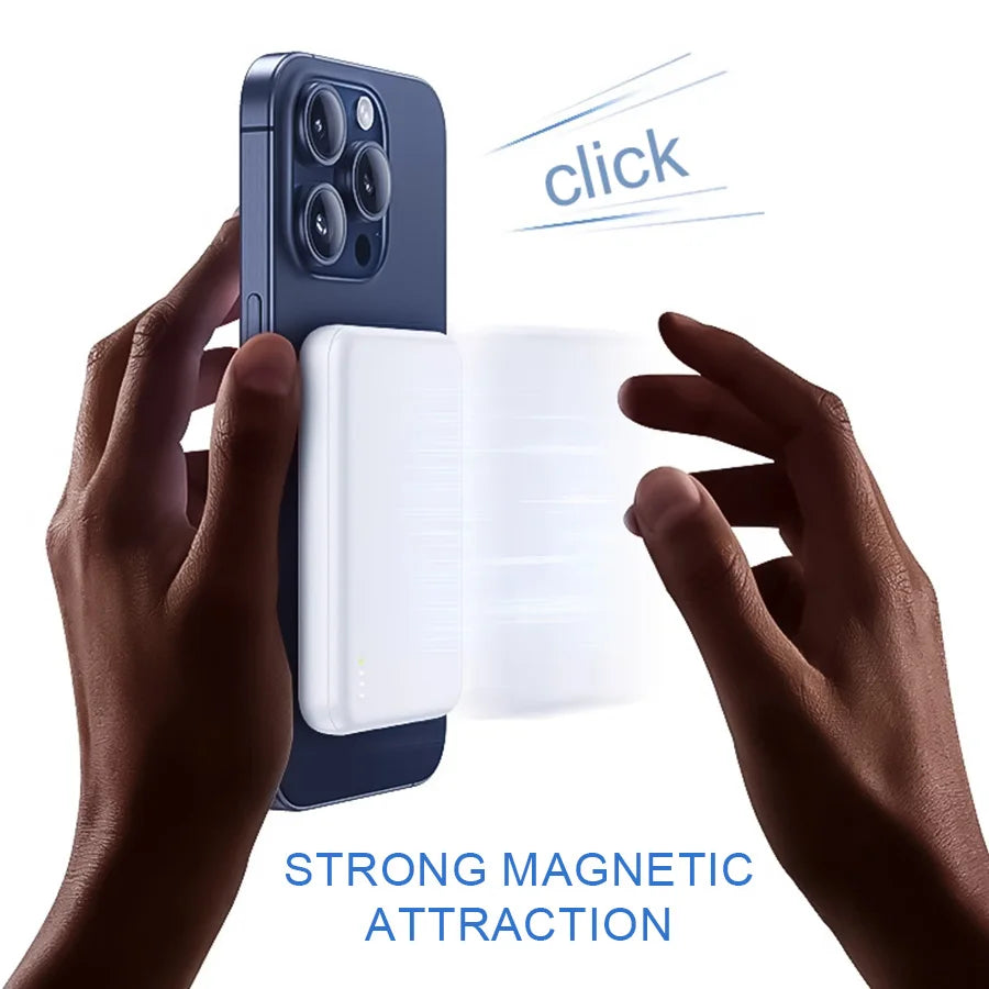 Mini 5000mAh Magnetic Wireless Charger