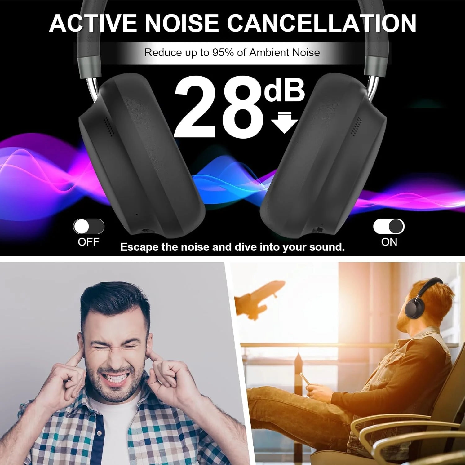 APP T-fun NC45 Noise Cancel Headphones